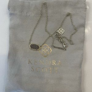 Kendra Scott Gold Elaina Silver/Platinum Druzy.